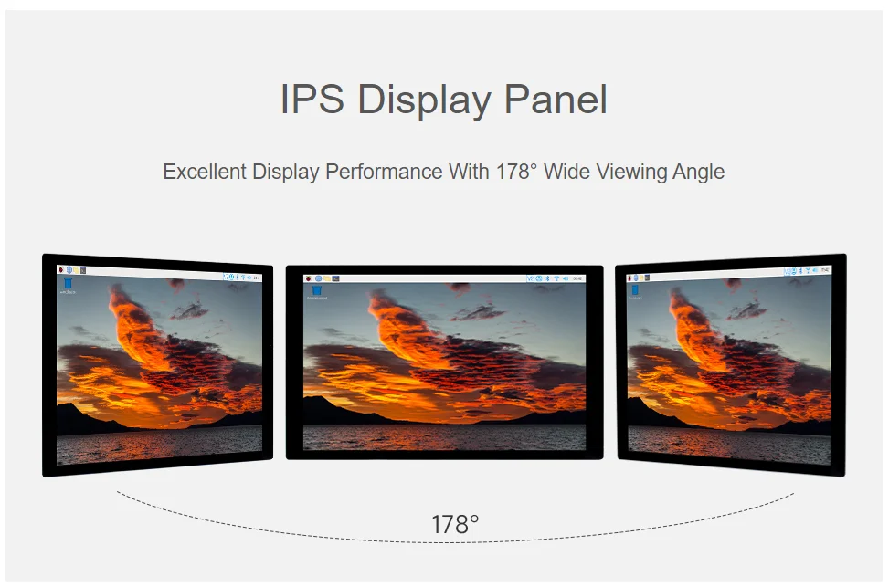 Waveshare 10.1 inch IPS Capacitive Touchscreen DSI Display 1280x800 Pixel 10-point Touch for Raspberry Pi 5/4B/3B+/3A+, CM3/3+/4