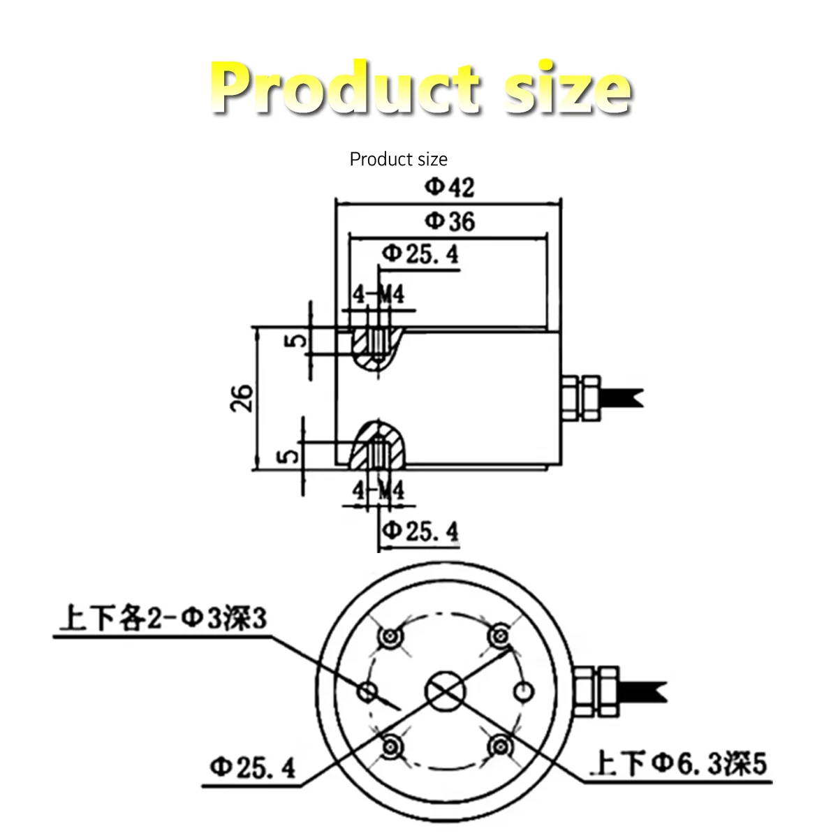 Compact Torque Load Cell Micro Reaction Torque Sensor 0-100Nm High Sensitivity Stainless Steel Force Sensor for Torque