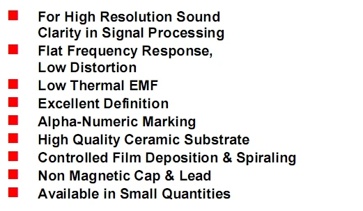 4pcs/lot Original American RA 1/2W audio dedicated non-inductive resistor Cost-effective fever resistor free shipping