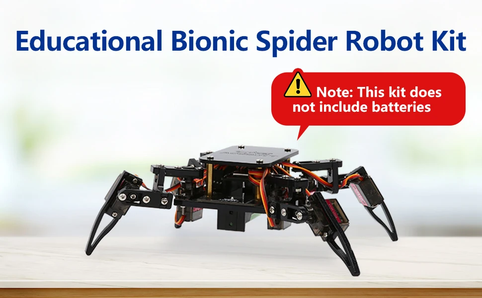 ACEBOTT ESP8266 Bionic Quadruped Spider Robot Kit App Remote Control Walking Crawling STEM Robotics Project for Arduino ESP32