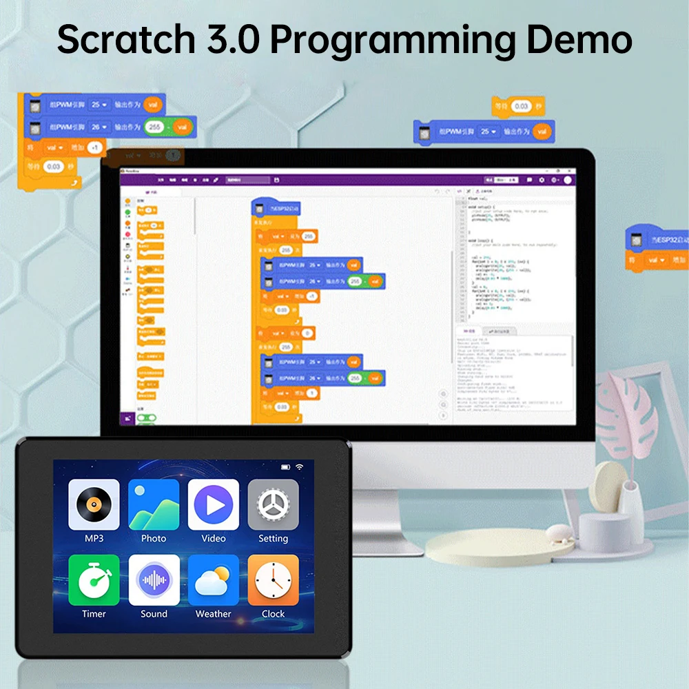 ESP32 3.5-inch capacitive touch screen ESP32-S3 WIFI Bluetooth development board 320x480 RGB 65K screen AXS15231B driver chip