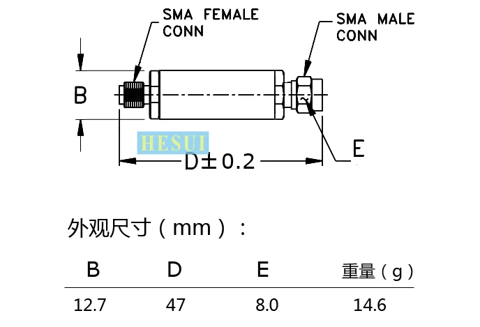 1350MHz-1650MHz 1500MHz module RF BPF Filter module Small size LC discrete component bandpass filter SMAport CNC Al shield shell