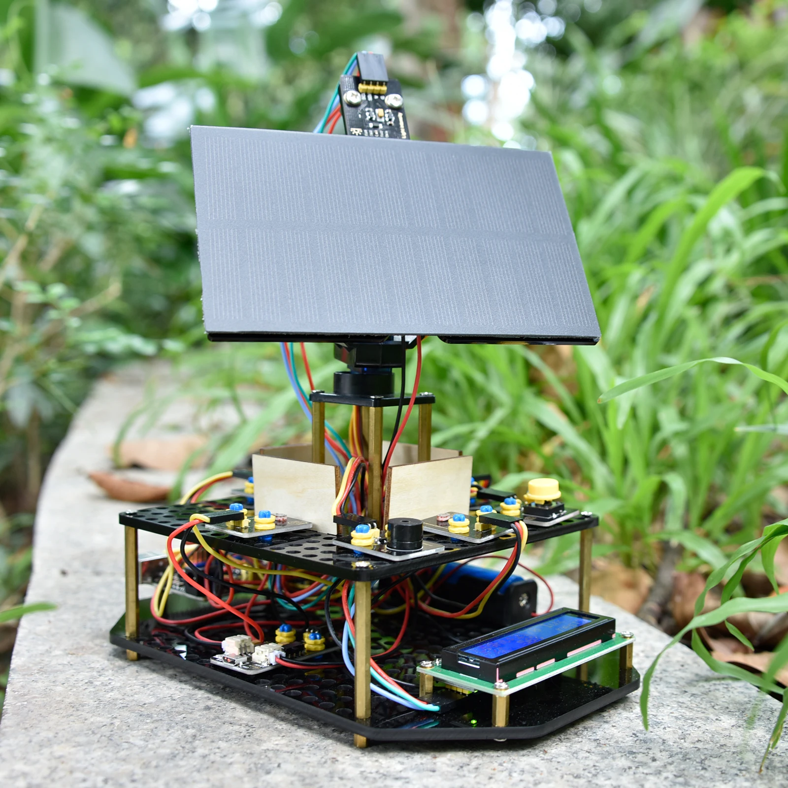 Keyestudio Acrylic Smart Solar Tracker System Tracking Starter Kit For Arduino STEM Programming Kit DIY Mobile Phone Charging