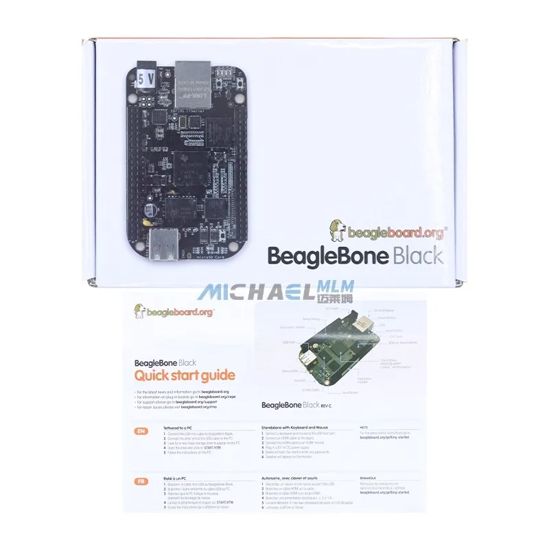 BeagleBone Black AM3358 ARM Cortex-A8 MCU, 4GB eMMC board;