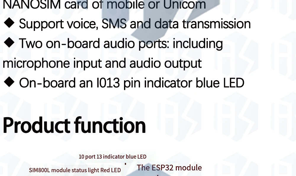 TTGO T-Call V1.3 ESP32 Wireless Module SIM Antenna SIM Card SIM800L Module And GSM/GPRS Antenna for arduino