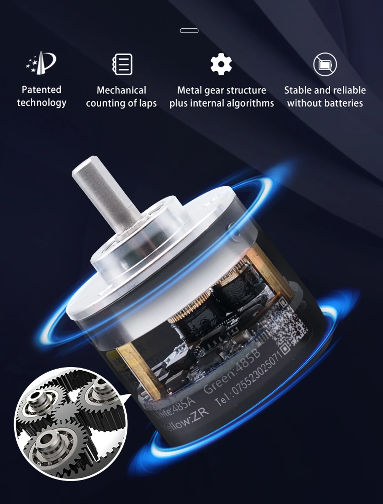 27mm Absolute Rotary Encoder RS485 RS232 CAN CANopen Modbus RTU Communication 6mm Solid Shaft IP54