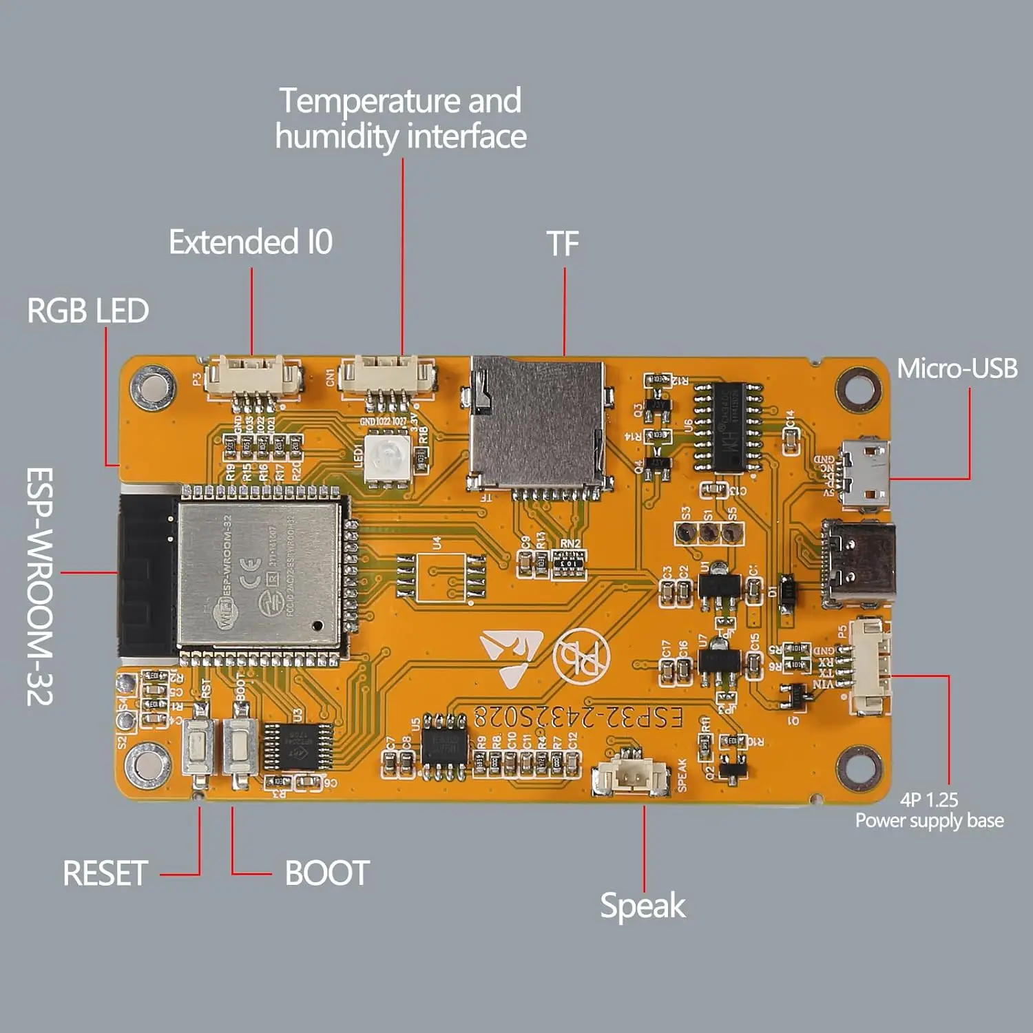 ESP32 Development Board ESP32-2432S028R WiFi Bluetooth 2.8 Inch 240X320 Smart Display TFT Module Touch Screen for Arduino