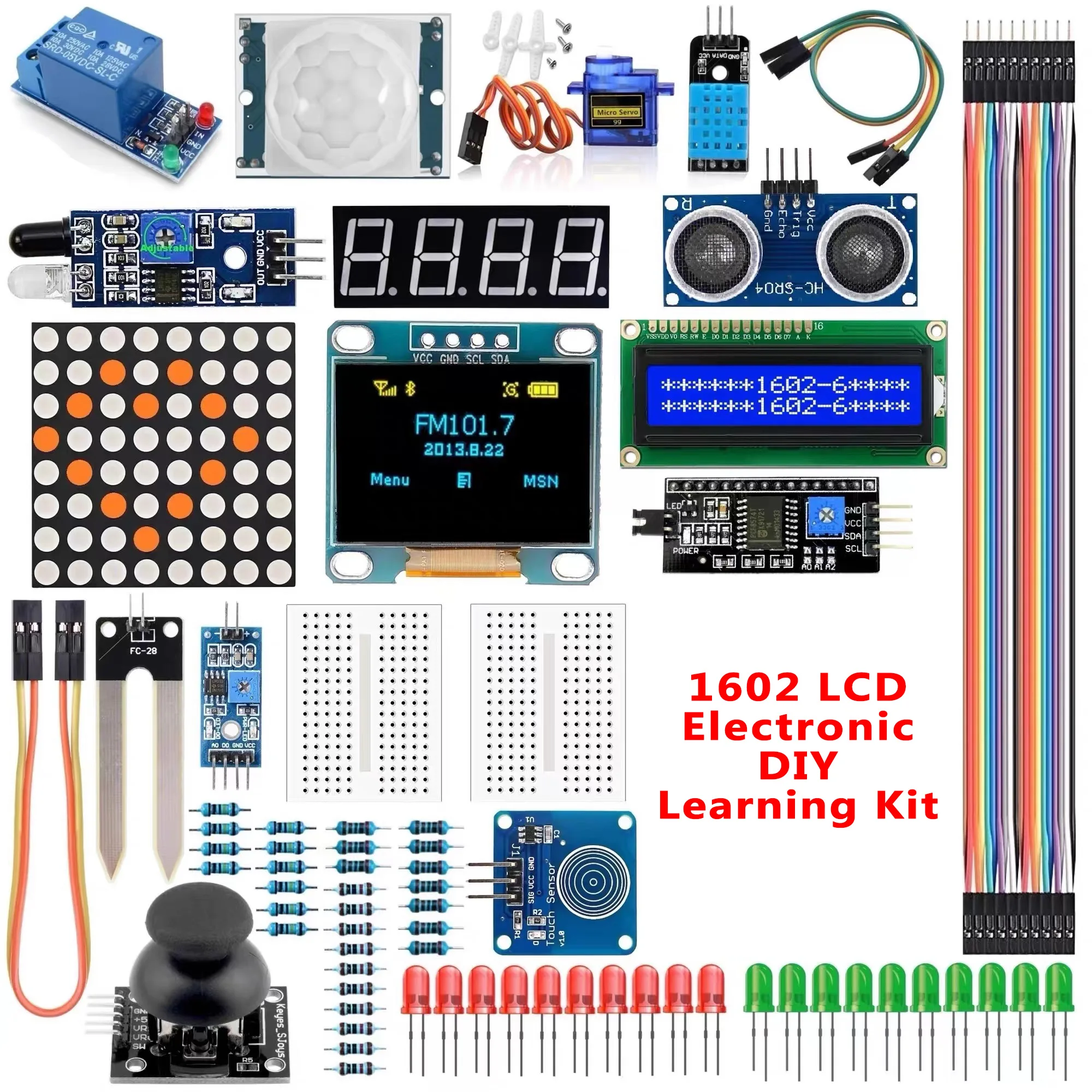 1602 LCD&0.96-inch Display screen Electronic DIY Kit for arduino R3 board Component Pack Beginners 'Starter Kit