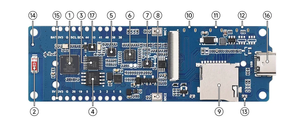 Waveshare ESP32-S3 High-Performance Development Board With 3.49inch IPS Capacitive Touch Display,172×640 Resolution, Integrated