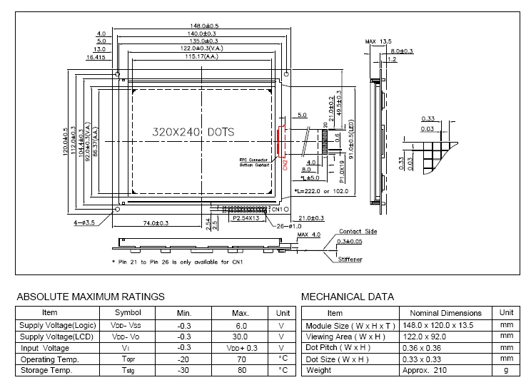320x240 Lcd Display Panel RA8835 Blue or FSTN White Touch Panel LG320240A instead WG320240C0-TMI-TZ# HG32024014