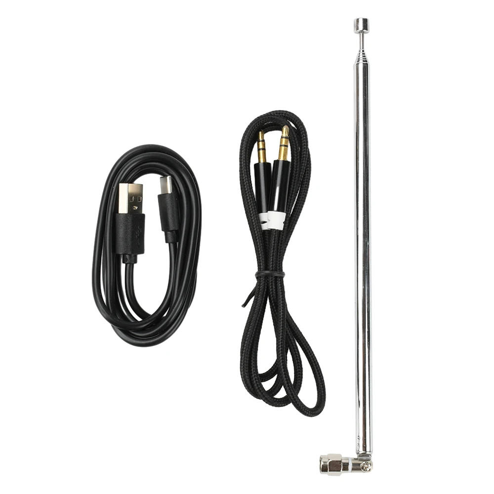 2000 Meter Fm Transmitter 0.5W Digital Display Fm Transmitter Stereo 76-108Mhz Type C Interface