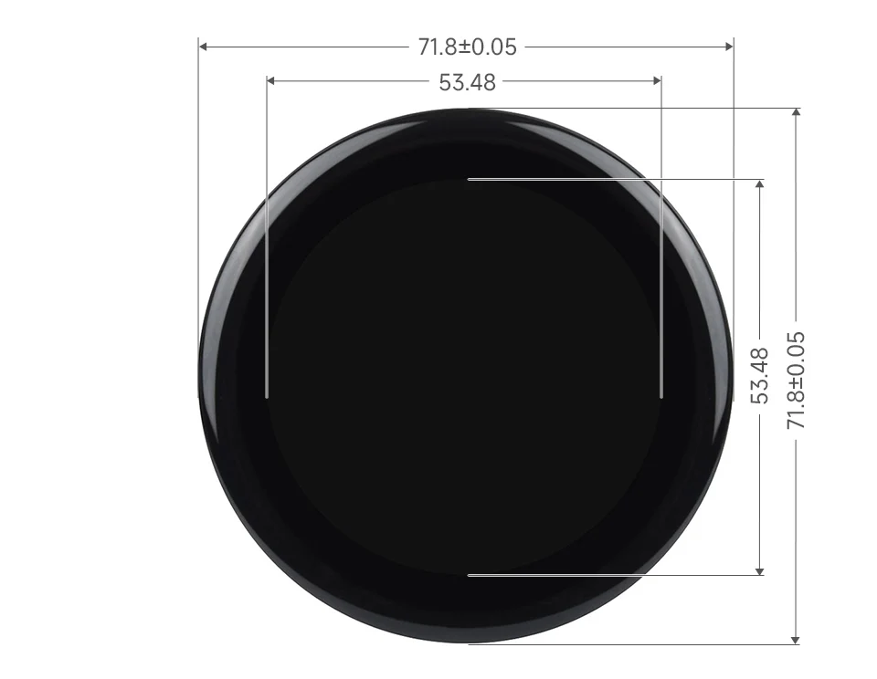 Waveshare ESP32-S3 2.1inch Capacitive Touch Round Display Development Board, 480×480, IPS, 32-bit LX7 Dual-core Processor