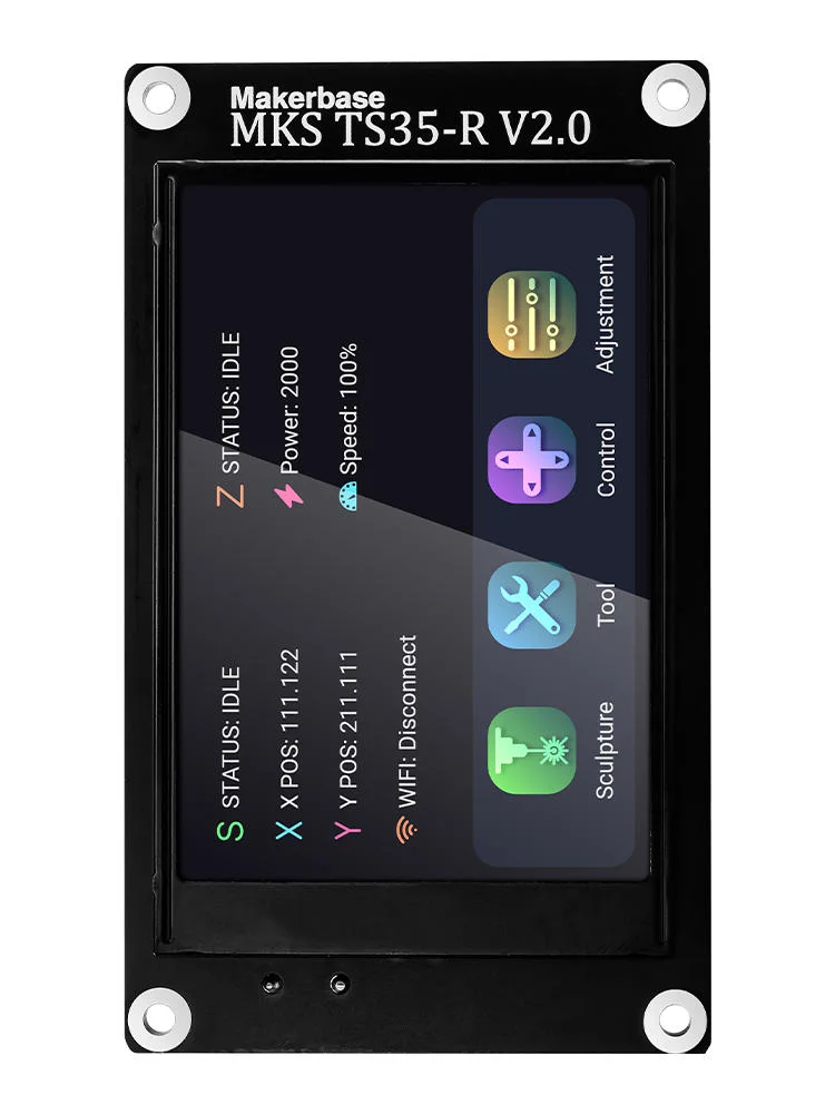 Makerbase MKS TS35-R V2.0 3.5 inch Smart Touch LCD Display Compatible with MKS DLC32 Offline Control Desktop Laser engraver
