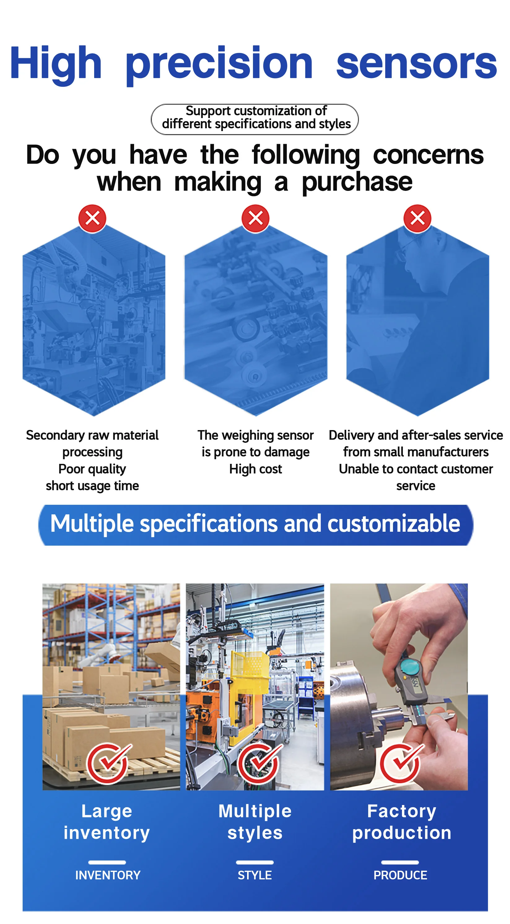 Multiple Size Mini Load Cell Weighting Sensor 50kg 100kg 1t 2t 3t 5t Spoke Force Sensor for Automation Industrial Measuring