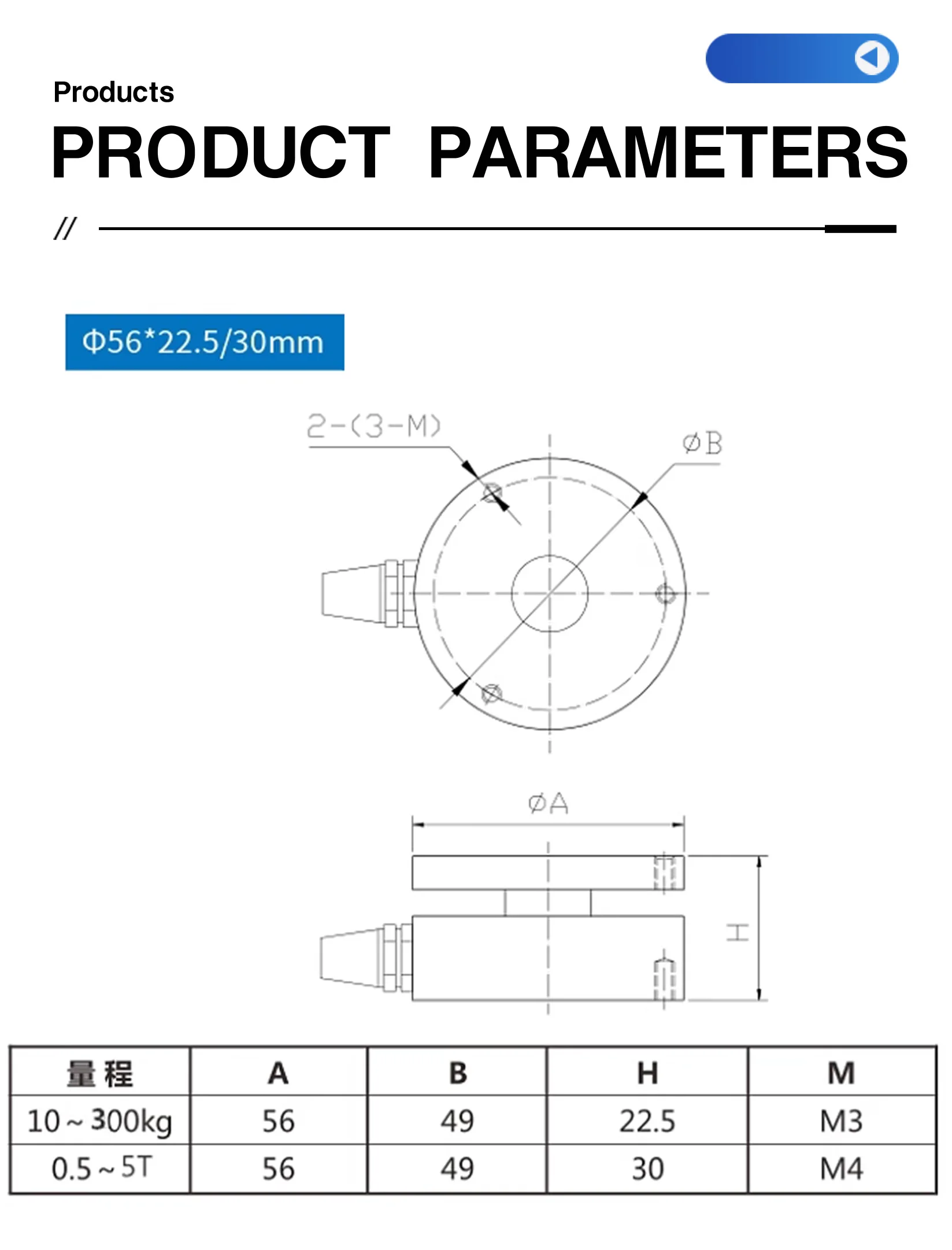 Multiple Size Mini Load Cell Weighting Sensor 50kg 100kg 1t 2t 3t 5t Spoke Force Sensor for Automation Industrial Measuring