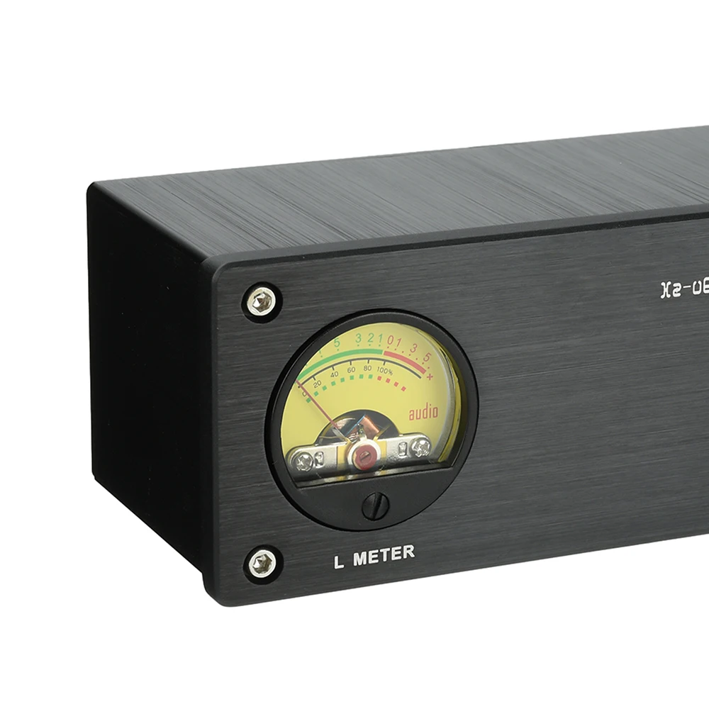 DC 5V Xz-U6 VU Meter Audio VU Meter with 3.5mm/RCA Connectors High Precision Meter Audio Level Indicator