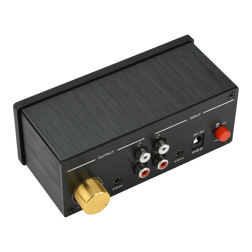 DC 5V Xz-U6 VU Meter Audio VU Meter with 3.5mm/RCA Connectors High Precision Meter Audio Level Indicator