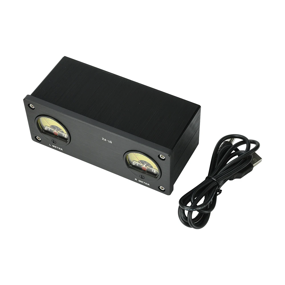 DC 5V Xz-U6 VU Meter Audio VU Meter with 3.5mm/RCA Connectors High Precision Meter Audio Level Indicator