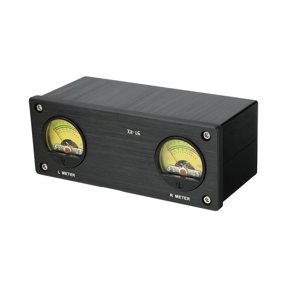 DC 5V Xz-U6 VU Meter Audio VU Meter with 3.5mm/RCA Connectors High Precision Meter Audio Level Indicator