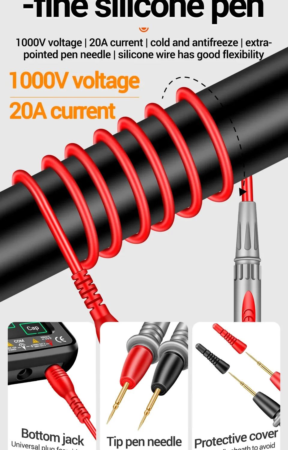 ANENG 683 Pro Digital Multimeter High-end Touch 6000 Counts Rechargeable DC Voltage Tester Current MeterOhm Diode Measuring tool