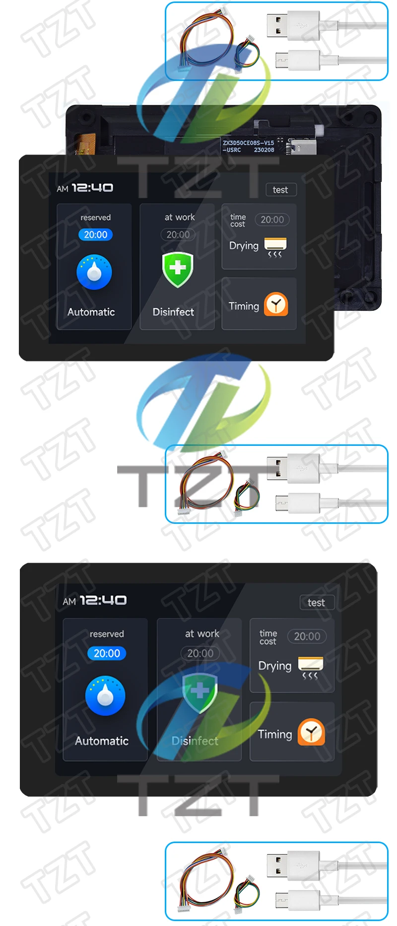 1/3PCS ESP32 Development Board - WT32-SC01 PLUS with 3.5 inch 320X480 capacitive Multi-Touch LCD screen Built-In bluetooth WIFI
