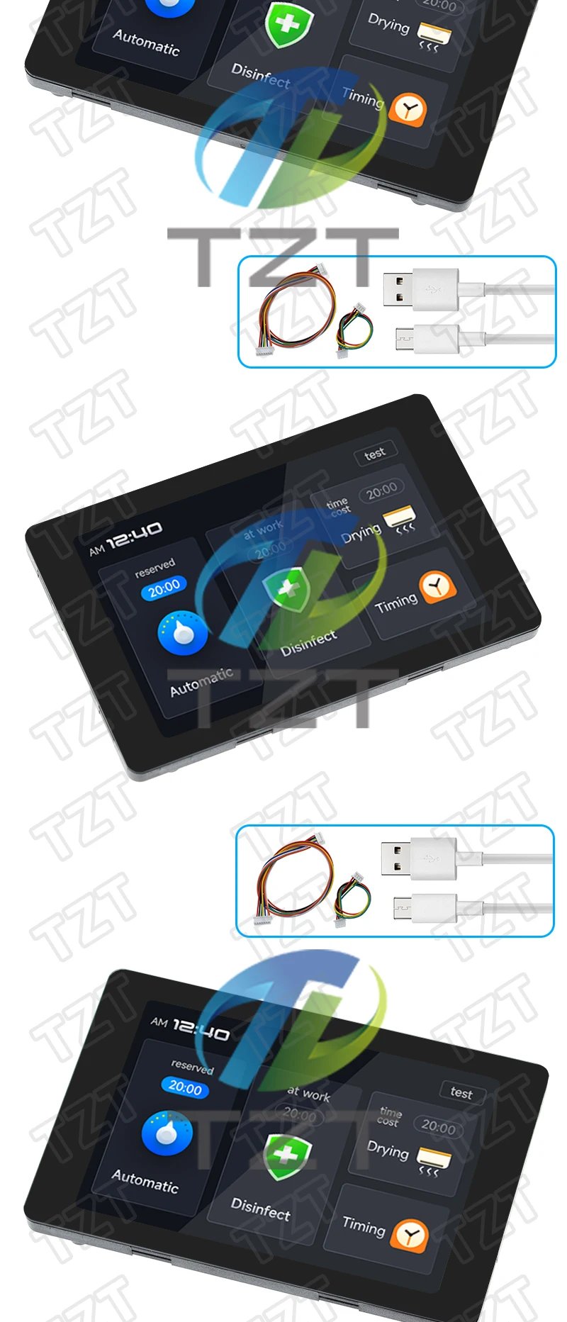 1/3PCS ESP32 Development Board - WT32-SC01 PLUS with 3.5 inch 320X480 capacitive Multi-Touch LCD screen Built-In bluetooth WIFI