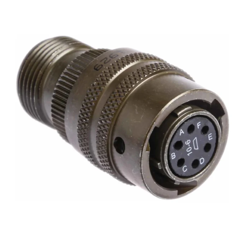PT06A-10-6P(SR),Male Pins,Bayonet Lock,PT06A-10-6S(SR),Interconnect Device,6P,Circular Connector Plug,Female Sockets,PT06A-10-6S