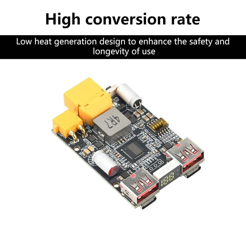 2-7S DC 5-20V 100W Fast Battery Charger Module PD Decoy Lithium Battery Charger Support PD2.0/3.0/3.1 PPS FCP QC2.0/3.0/3.0+ SCP