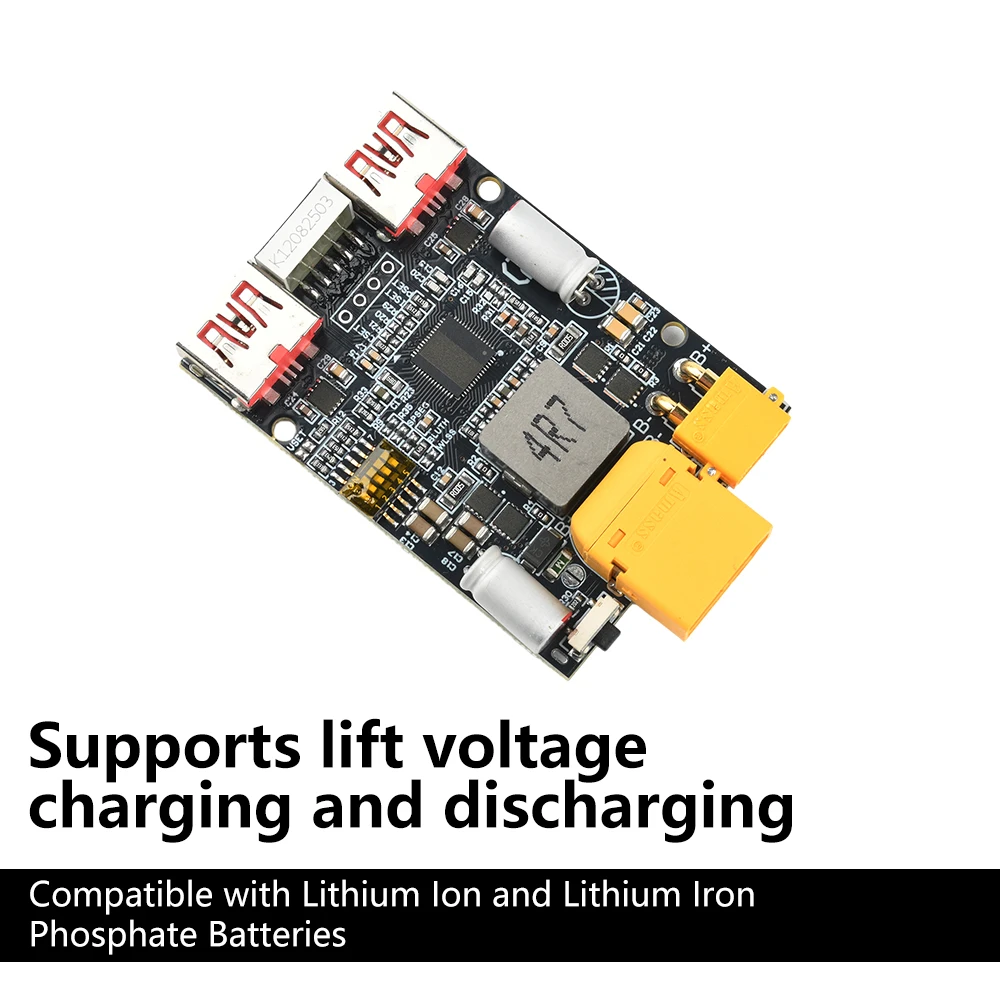 2-7S DC 5-20V 100W Fast Battery Charger Module PD Decoy Lithium Battery Charger Support PD2.0/3.0/3.1 PPS FCP QC2.0/3.0/3.0+ SCP