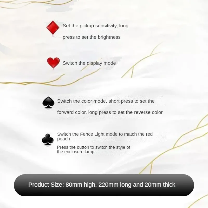 Electronic Music Rhythm Spectrum Lamp LED Pickup Spectrum Lamp Glow Tube Desktop Decoration Gift