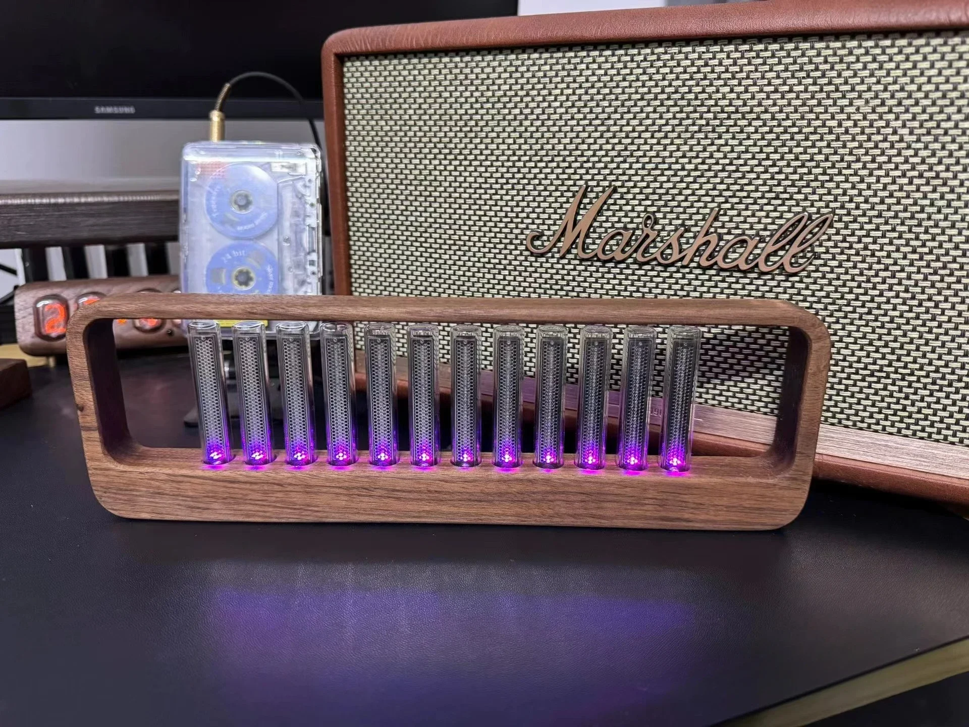 Electronic Music Rhythm Spectrum Lamp LED Pickup Spectrum Lamp Glow Tube Desktop Decoration Gift
