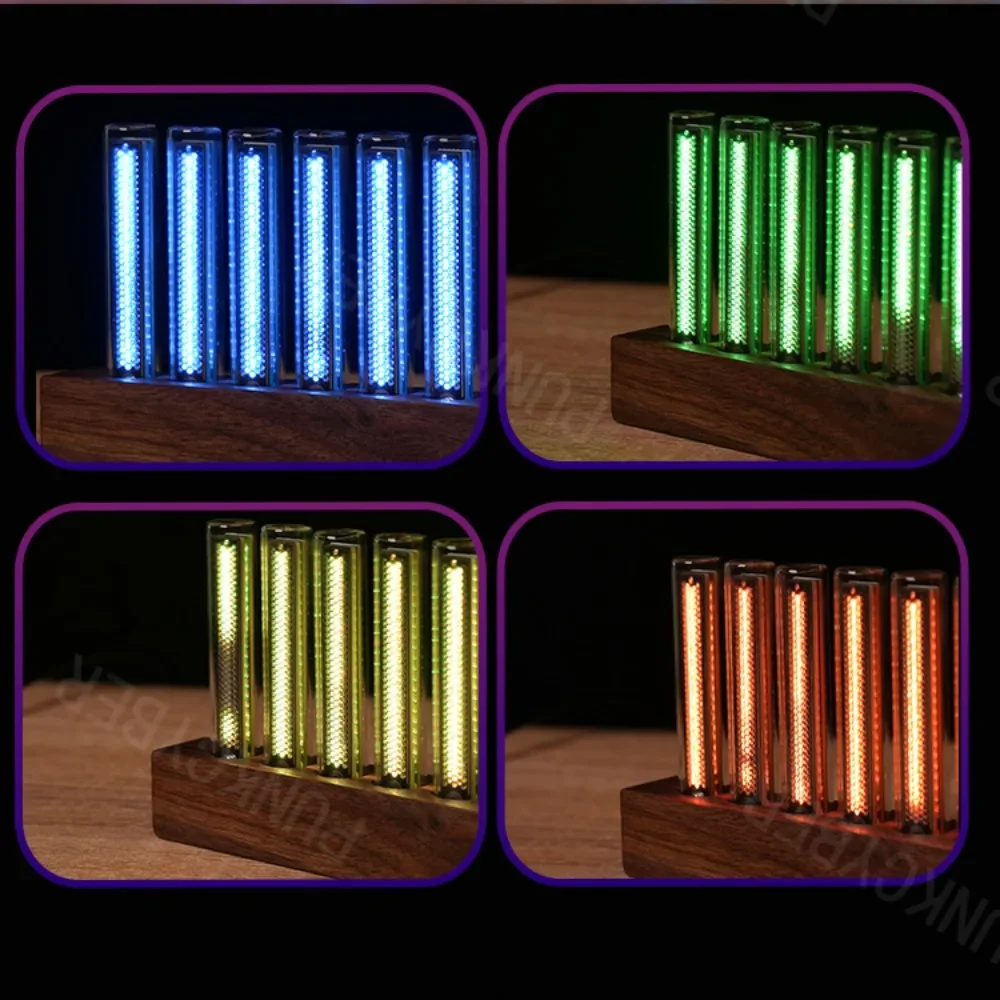 Electronic Music Rhythm Spectrum Lamp LED Pickup Spectrum Lamp Glow Tube Desktop Decoration Gift