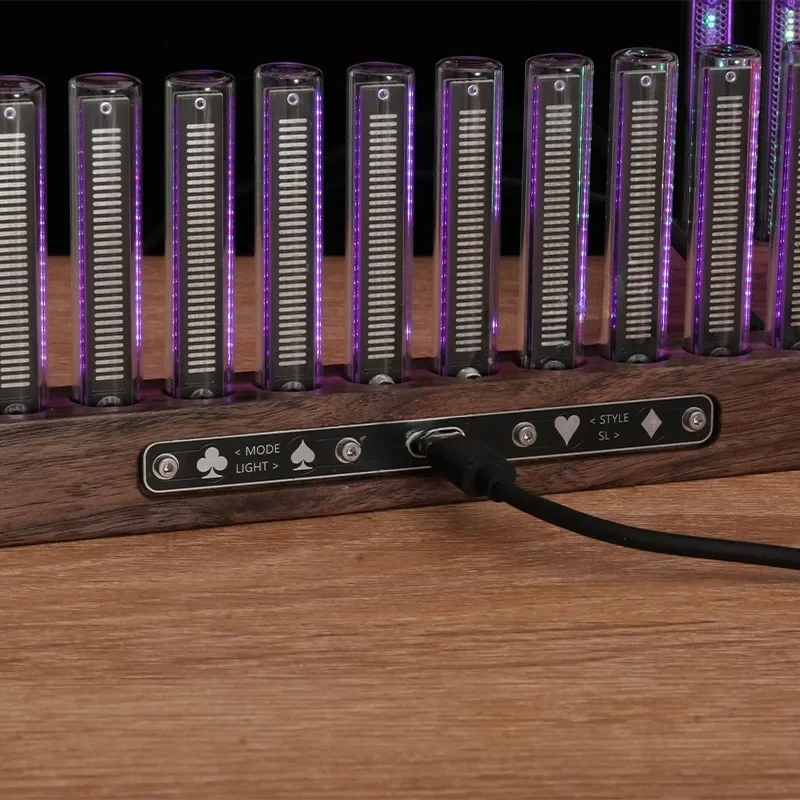 Electronic Music Rhythm Spectrum Lamp LED Pickup Spectrum Lamp Glow Tube Desktop Decoration Gift