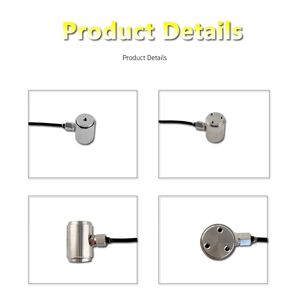 Micro Column Load Cell 0-50kg 2.0mV/V Output Stainless Steel Pressure Sensor Anti-corrosion 10kHz FastResponse OEM Customizable