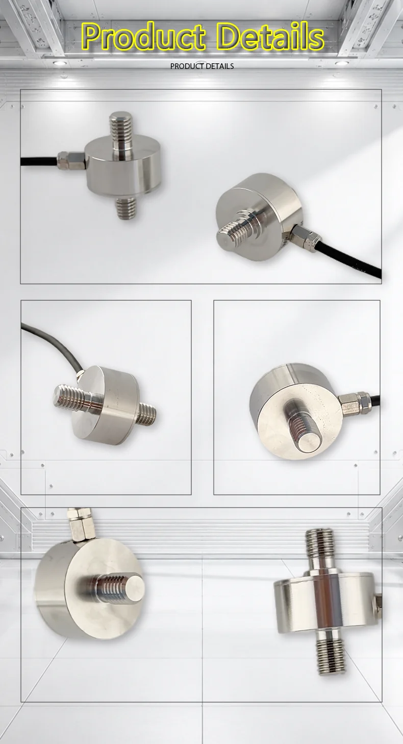 Micro Pull Rod Load Cell, Stainless Steel, Precise Measurement, Anti-Corrosion, Wear-Resistant, Custom Sizes from 5kg to 500kg