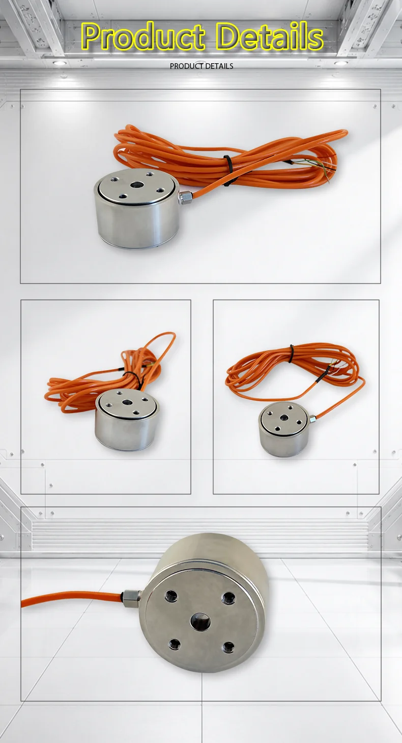 High Precision Flat Column Load Cell 5kg 10kg 50kg 100kg 500kg 1T 2T Pressure Sensor Compression Weighing Transducer