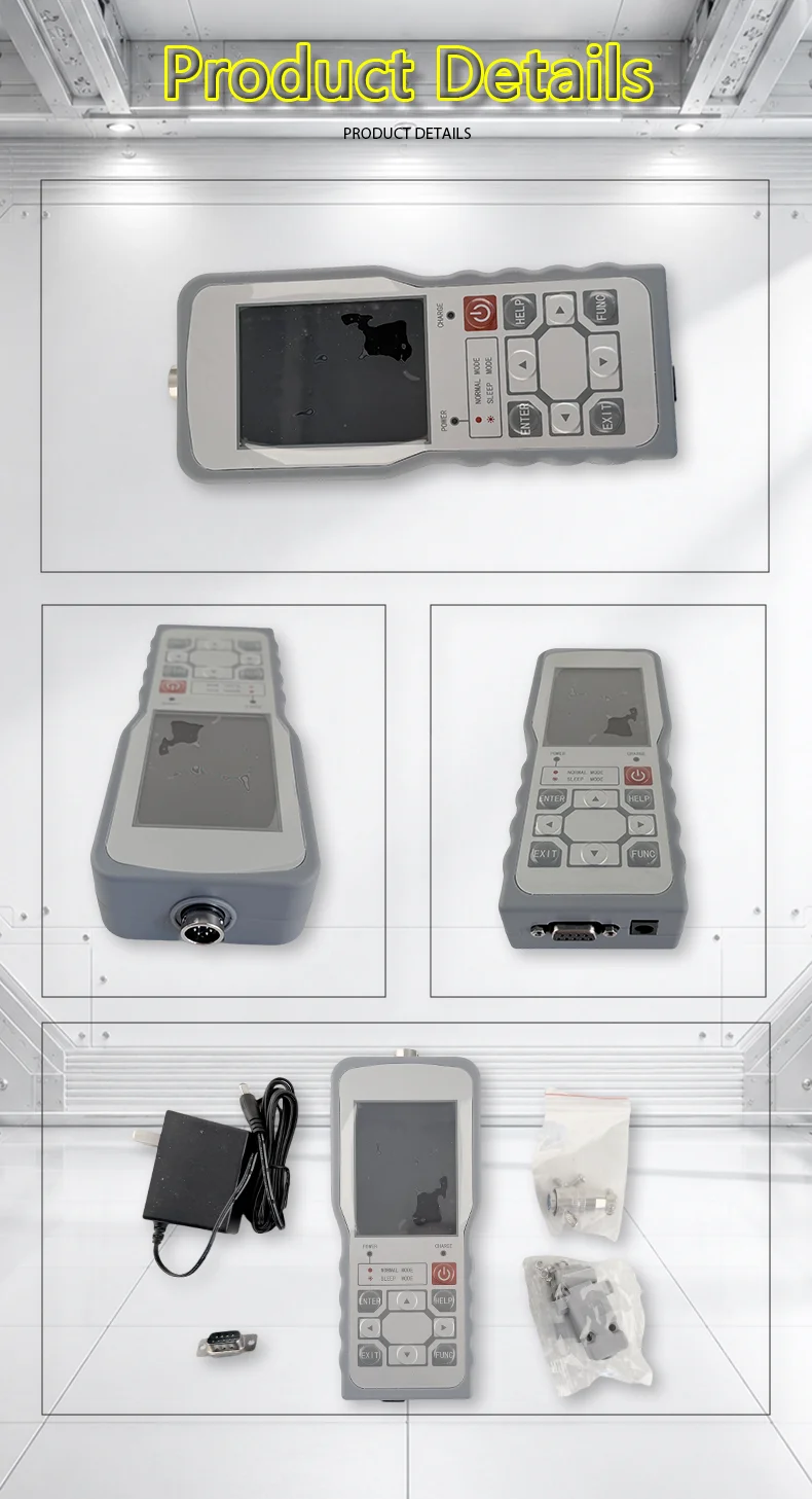 High Precision Handheld Dynamometer 1/100000 Accuracy Strain Gauge Load Cell Meter Force Measurement Signal Converter
