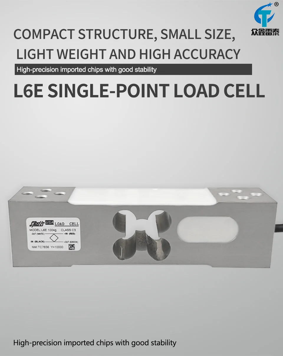 Cost-Effective L6E Load Cell 50-300kg ZEMIC Sensor Replacement for Budget Industrial & Commercial Bench Platform Scales STCELLS