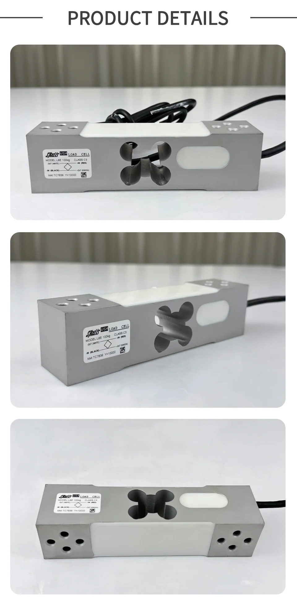 Cost-Effective L6E Load Cell 50-300kg ZEMIC Sensor Replacement for Budget Industrial & Commercial Bench Platform Scales STCELLS
