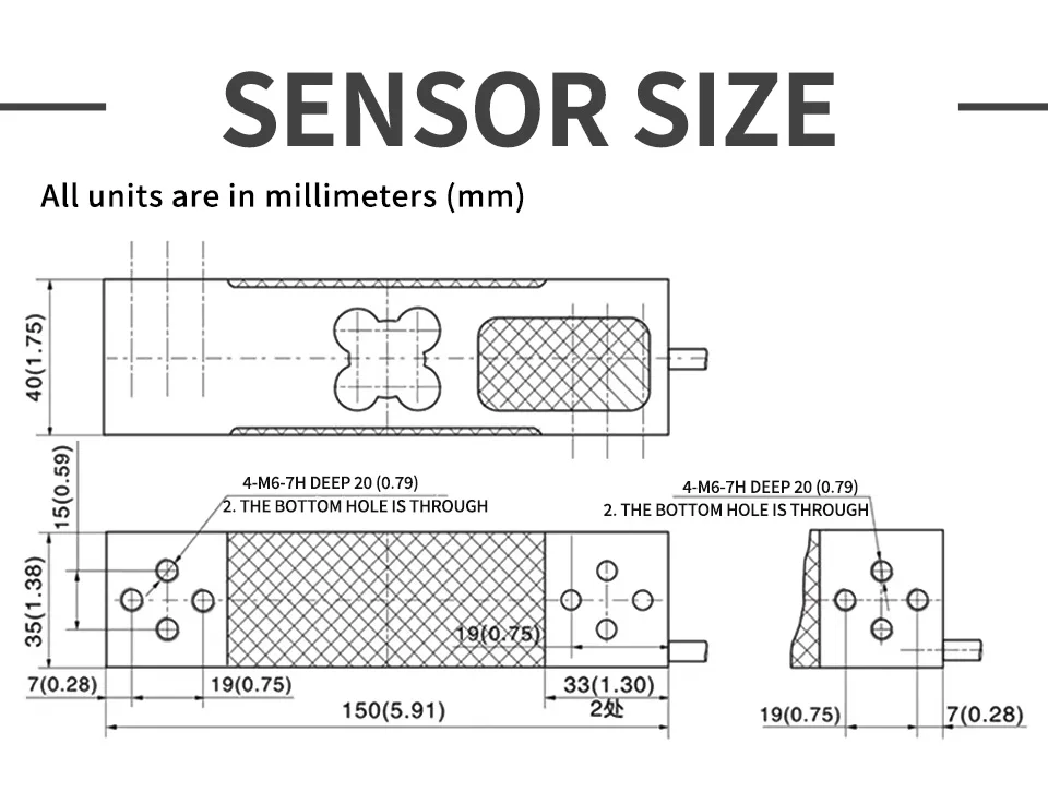Cost-Effective L6E Load Cell 50-300kg ZEMIC Sensor Replacement for Budget Industrial & Commercial Bench Platform Scales STCELLS