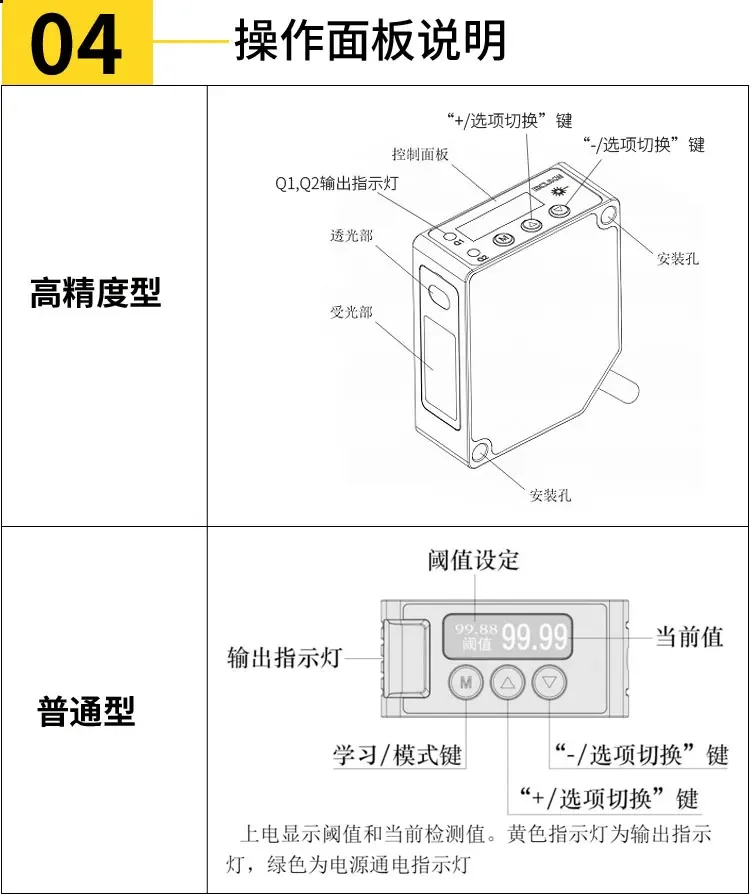485 Switch Analog BL-100N Displacement Ranging Sensor Thickness Measurement Distance Measurement Height Sensor BL-30NMZ