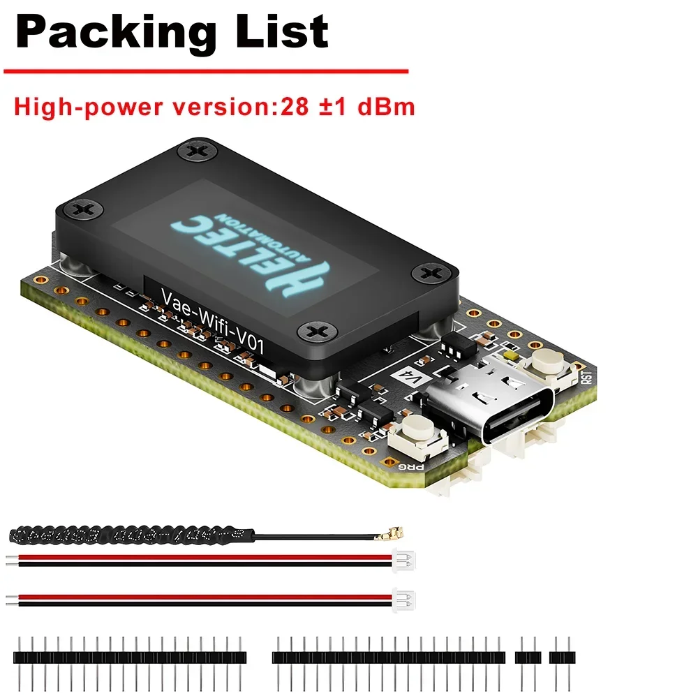 Heltec WiFi LoRa 32 V4 Development Board OLED Display High Power ESP32-S3 SX1262 Chip for Meshtastic IoT Devices Arduino