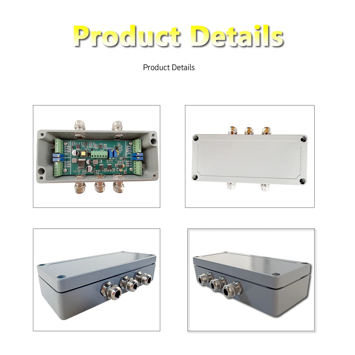 Industrial Load Cell Amplifier & Signal Converter for 1-8pcs 350Ω Bridge Sensors, Voltage/Current (0±5V, 0±10V, 0-5/10V, 4-20mA)