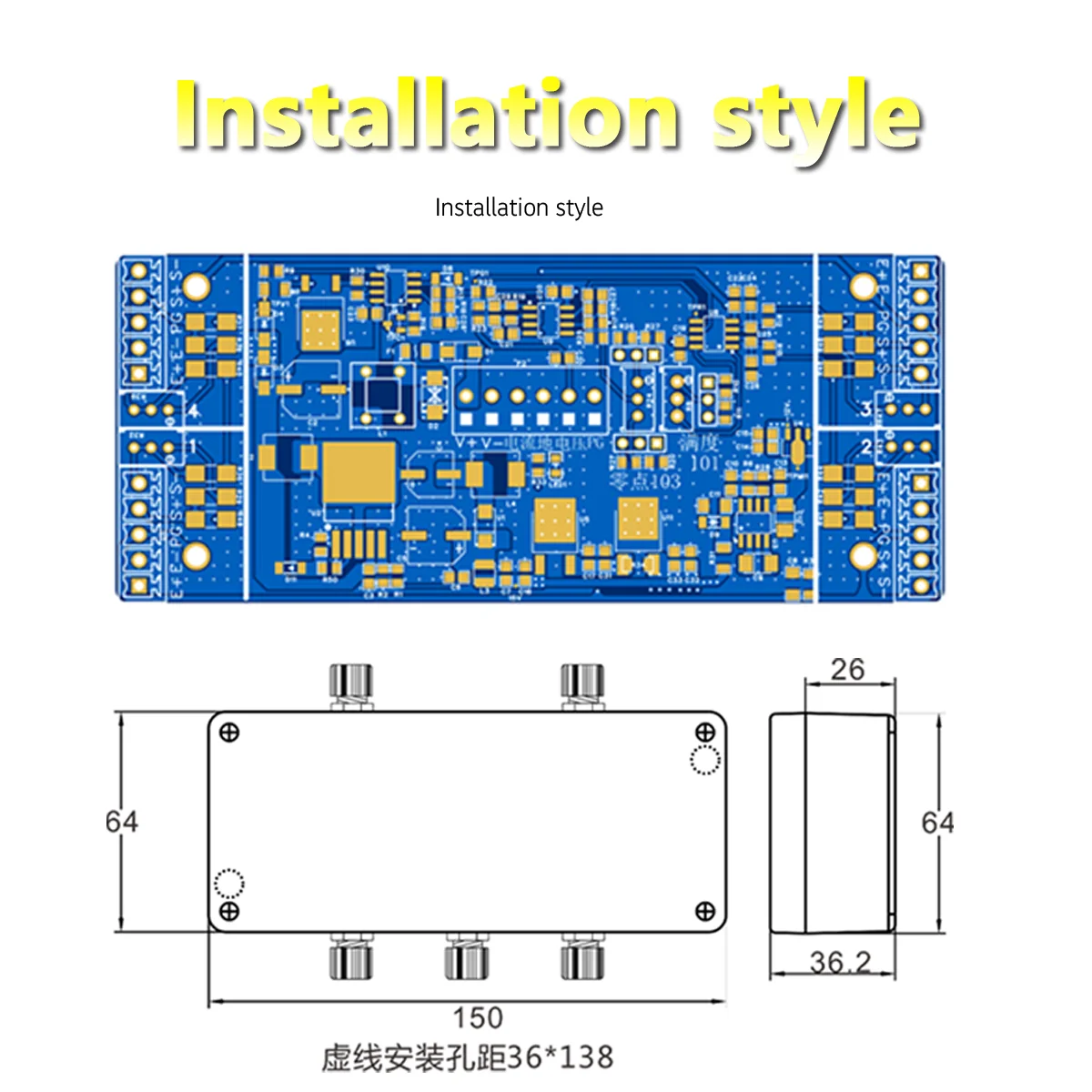 Industrial Load Cell Amplifier & Signal Converter for 1-8pcs 350Ω Bridge Sensors, Voltage/Current (0±5V, 0±10V, 0-5/10V, 4-20mA)