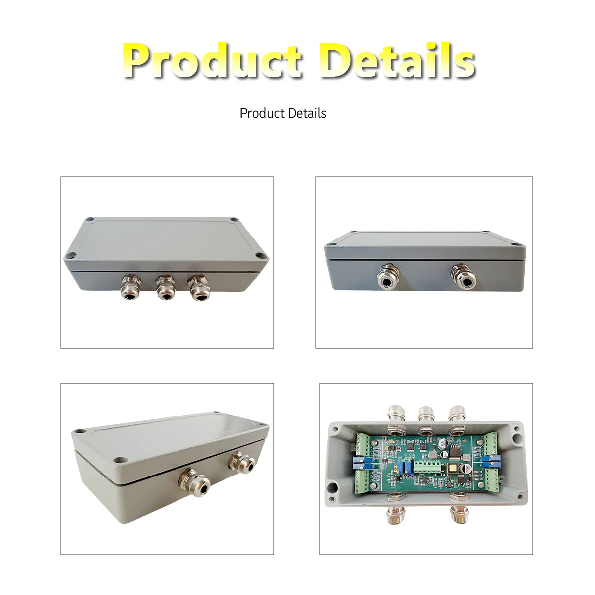 Industrial Load Cell Amplifier & Signal Converter for 1-8pcs 350Ω Bridge Sensors, Voltage/Current (0±5V, 0±10V, 0-5/10V, 4-20mA)