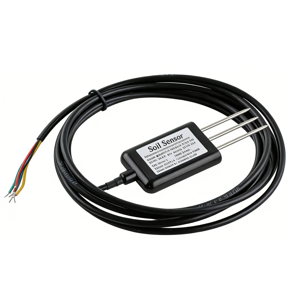 Soil Temperature Humidity Sensor Probe RS485 Output 0-5V 0-10V 4-20mA Analog Soil Moisture Detector Sensors IP68 Protection