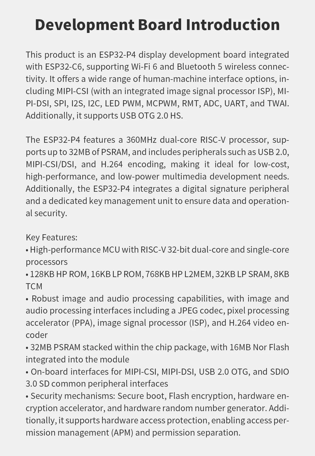 4.3-inch IPS capacitive screen (480 * 800) development board supports ESP32-P4/ESP32-C6 touch programming
