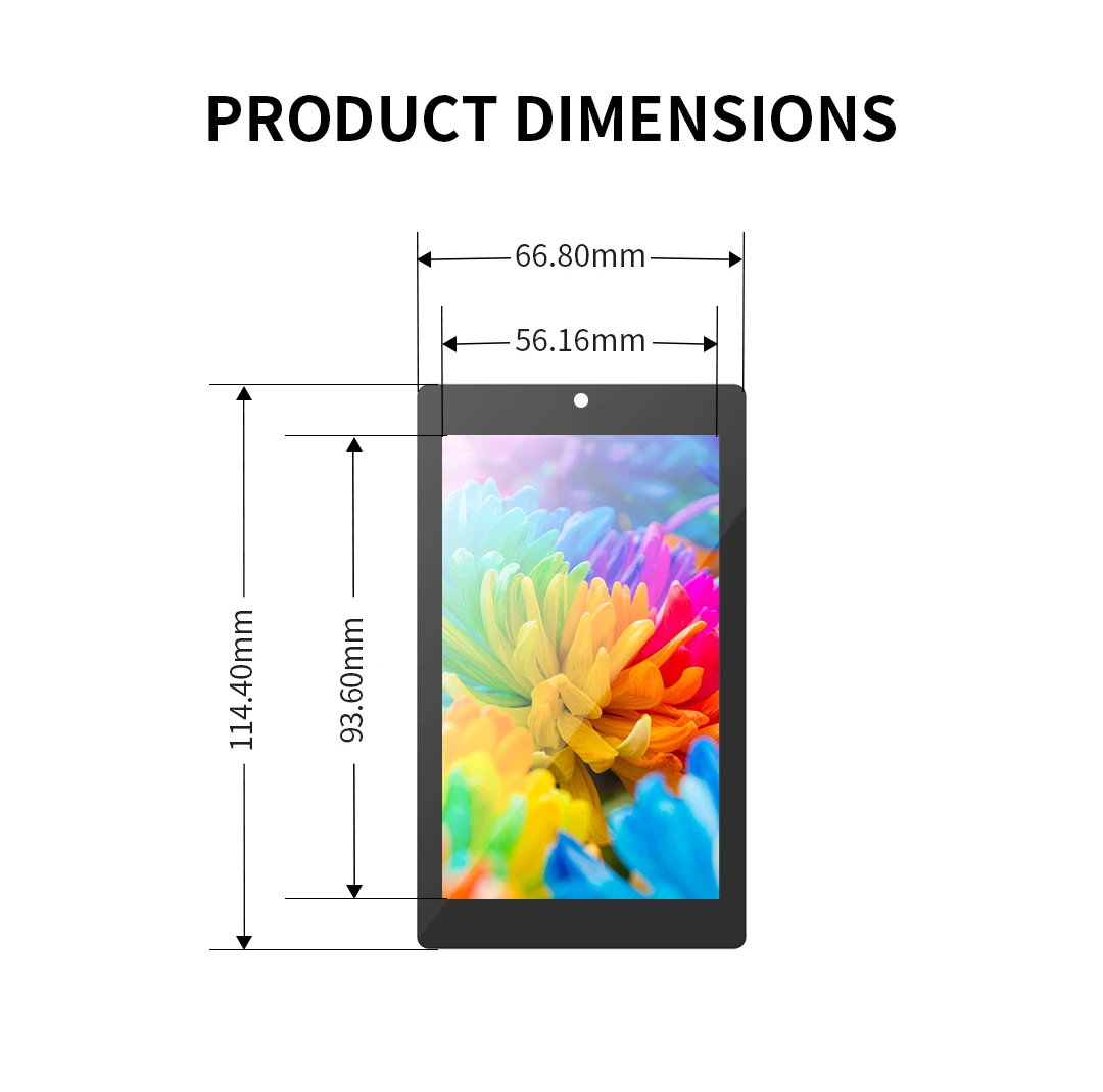 4.3-inch IPS capacitive screen (480 * 800) development board supports ESP32-P4/ESP32-C6 touch programming