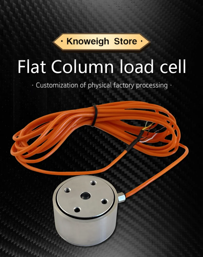 Button Load Cell 0-2000kg Compression Force Sensor 1.0–2.0mV/V 10kHz Stainless Steel High Precision Weighing Transducer