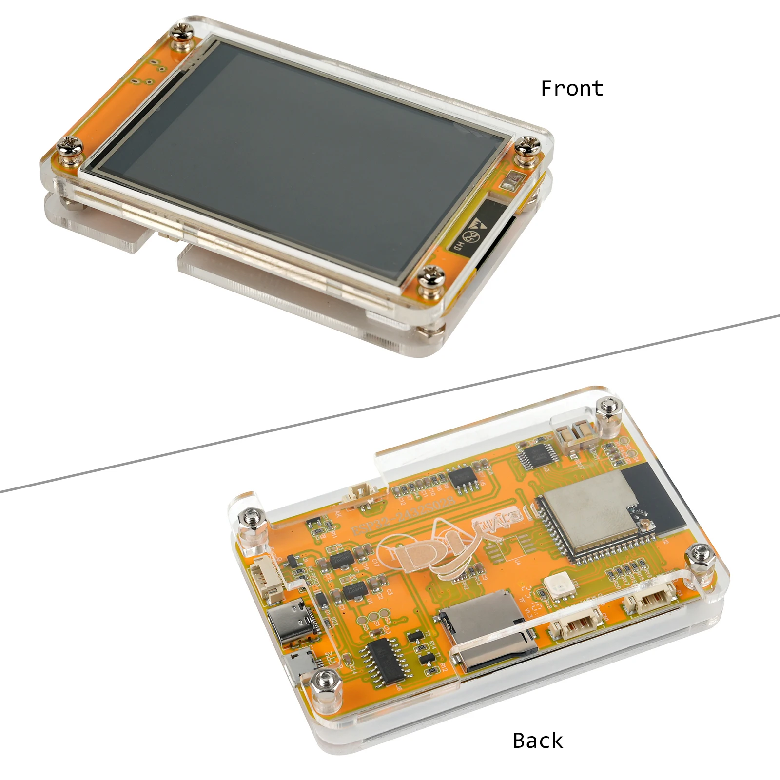 2.8inch ESP32 Module TFT LCD Display with Acrylic Case Dual-core ESP32-2432S028R WIFI+BT 240X320 ILI9341 Resistive Touchscreen